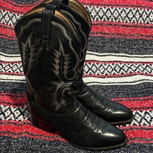 Tony Lama Black Western boots (11.5 WIDE)